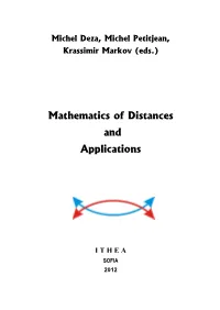 Mathematics of Distances and Applications