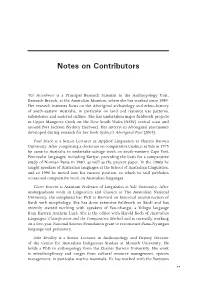 Notes on Contributors