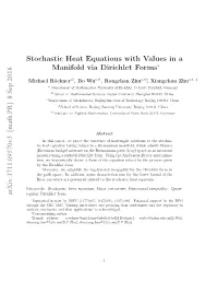Stochastic Heat Equations with Values in a Manifold Via Dirichlet Forms
