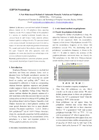 A New Rule-Based Method of Automatic Phonetic Notation On