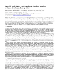A Tunable Mode-Locked Ytterbium-Doped Fiber Laser Based on Nonlinear Kerr Beam Clean-Up Effect