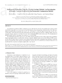 Bathymetry Estimation Using the Gravity-Geologic Method: an Investigation of Density Contrast Predicted by the Downward Continuation Method