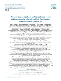 International Soil Radiocarbon Database (Israd) Version 1.0