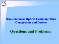 Questions and Problems Review Questions Lec 4