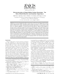 The Role of Band Structure and Quantum Capacitance Iddo Heller, Jing Kong,† Keith A