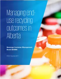Use Recycling Outcomes in Alberta