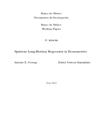 2010-06 Spurious Long-Horizon Regression in Econometrics* Antonio E