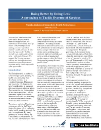 Approaches to Tackle Overuse of Services