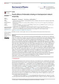 Doubly Effects of Information Sharing on Interdependent Network Reciprocity