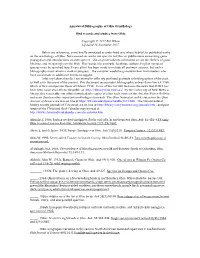 Annotated Bibliography of Ohio Ornithology