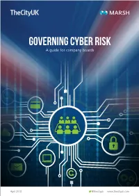 Governing Cyber Risk Report