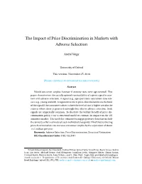 The Impact of Price Discrimination in Markets with Adverse Selection