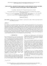 Web Mapping Architectures Based on Open Specifications and Free and Open Source Software in the Water Domain