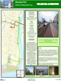 Alternative PA-2 Extension of Subway Surface Lines PHILADELPHIA ALTERNATIVES