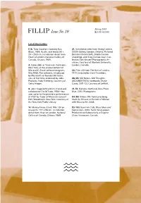 FILLIP Issue No. 19 $15.00 €10.00