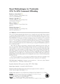 Novel Methodologies for Predictable CPU-To-GPU Command Offloading