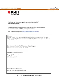 PLEASE DO NOT REMOVE THIS PAGE Authors’ Copy: Published in Environment and Planning D: Society and Space, 2019 DOI: 10.1177/0263775819852362