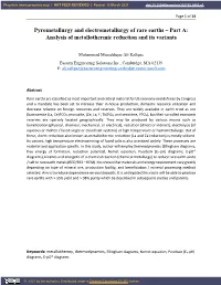 Pyrometallurgy and Electrometallurgy of Rare Earths – Part A: Analysis of Metallothermic Reduction and Its Variants