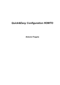 Quick&Easy Configuration HOWTO