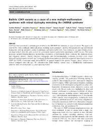 Biallelic CDK9 Variants As a Cause of a New Multiple-Malformation Syndrome with Retinal Dystrophy Mimicking the CHARGE Syndrome