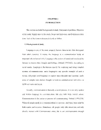 Chapter 1 Introduction