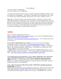Free Software Statistics