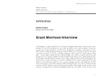 Grant Morrison Interview
