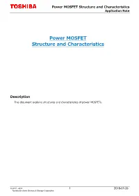 Power MOSFET Structure and Characteristics Application Note