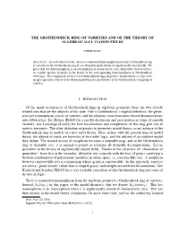 The Grothendieck Ring of Varieties and of the Theory of Algebraically Closed Fields