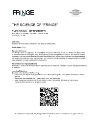 The Science of “Fringe”