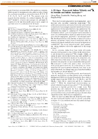 A 3D Open-Framework Indium Telluride and Its Selenide