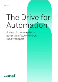 A View of the Near-Term Potential of Autonomous Road Transport