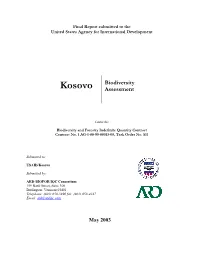 Final Report on Biodiversity Assessment