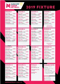 2019 Fixture