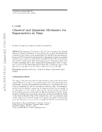 Classical and Quantum Mechanics Via Supermetrics in Time