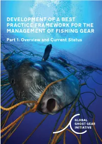 Development of a Best Practice Framework for the Management of Fishing Gear