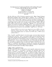 Development of a Contaminated Sediment Remediation Program1 G