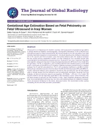 Gestational Age Estimation Based on Fetal Pelvimetry on Fetal Ultrasound