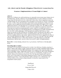 Lessons from San Francisco's Implementation Of