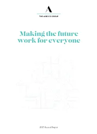 Making the Future Work for Everyone Making the Future Work for Everyone
