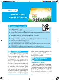 Nationalism Gandhian Phase