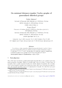 On Minimal Distance-Regular Cayley Graphs of Generalized Dihedral Groups