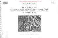 Protec Ion of Ecologic Lly Sig Ifica T P Atla D in 1\111 Esota