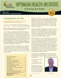 Spring 2017 Connecting the OHI Community