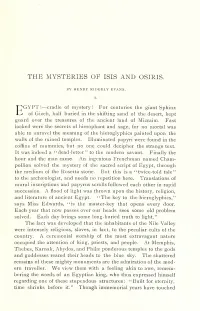 The Mysteries of Isis and Osiris