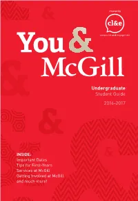 Undergraduate Student Guide 2016-2017