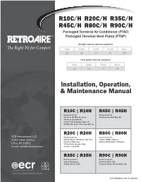 Installation, Operation, & Maintenance Manual