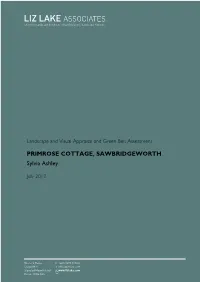 Landscape and Visual Appraisal and Green Belt Assessment