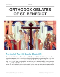 Orthodox Oblates of St. Benedict