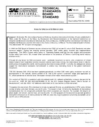 Technical Standards Board Standard